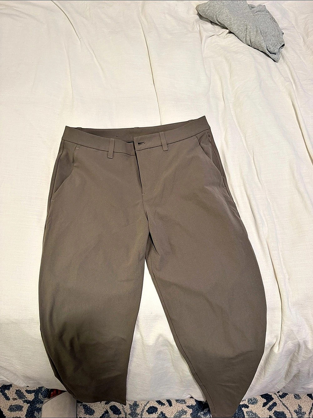 Lululemon ABC Slim-Fit Trouser *Warpstreme Men's Brown Pants W 31 L 32
